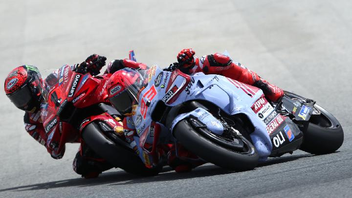 Komentar Francesco Bagnaia dan Marc Marquez Usai Senggolan di MotoGP Spanyol&nbsp;2024